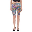 Anthropomorphic Flower Floral Plant Yoga Cropped Leggings View1