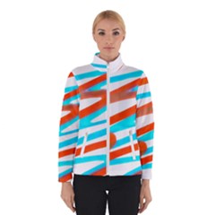 Abstract Colors Print Design Winter Jacket by dflcprintsclothing