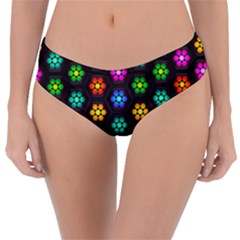 Pattern Background Colorful Design Reversible Classic Bikini Bottoms by HermanTelo