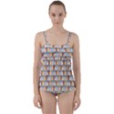 Seamless Pattern Background Abstract Twist Front Tankini Set View1