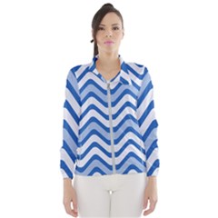 Waves Wavy Lines Women s Windbreaker by HermanTelo