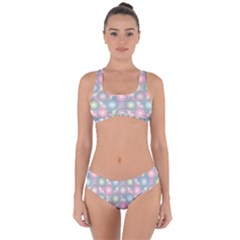 Seamless Pattern Pastels Background Criss Cross Bikini Set by HermanTelo