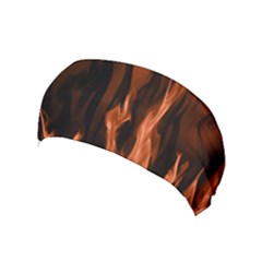 Smoke Flame Abstract Orange Red Yoga Headband by HermanTelo