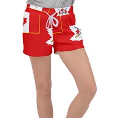 Flag Of The Canadian Army Women s Velour Lounge Shorts by abbeyz71