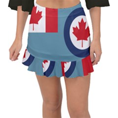 Air Force Ensign Of Canada Fishtail Mini Chiffon Skirt by abbeyz71