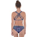 Pattern Fire Purple Repeating Criss Cross Bikini Set View2