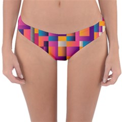 Abstract Background Geometry Blocks Reversible Hipster Bikini Bottoms by Alisyart