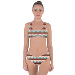 Abstract Circle Square Criss Cross Bikini Set by HermanTelo