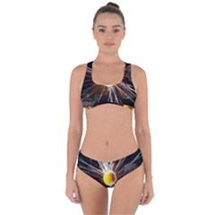 Abstract Exploding Design Criss Cross Bikini Set by HermanTelo