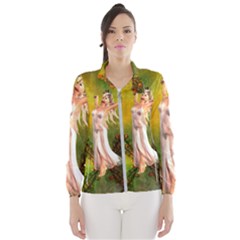 Beautiful Fairy With Wonderful Flowers Women s Windbreaker by FantasyWorld7