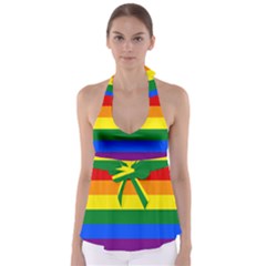 Lgbt Rainbow Pride Flag Babydoll Tankini Top by lgbtnation