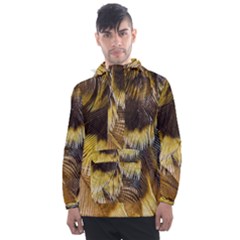 Wing Feather Bird Animal World Men s Front Pocket Pullover Windbreaker by Pakrebo