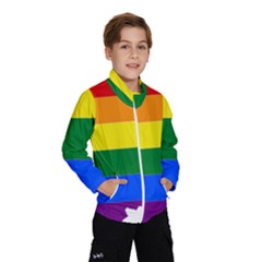 Lgbt Flag Map Of Cambodia Kids  Windbreaker by abbeyz71