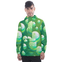 Background Colorful Abstract Circle Men s Front Pocket Pullover Windbreaker by HermanTelo