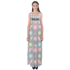 Seamless Pattern Pastels Background Empire Waist Maxi Dress by HermanTelo