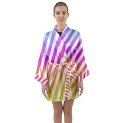 Abstract Lines Mockup Oblique Long Sleeve Kimono Robe by HermanTelo