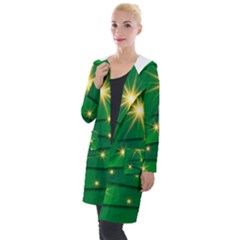 Christmas Tree Green Hooded Pocket Cardigan by HermanTelo