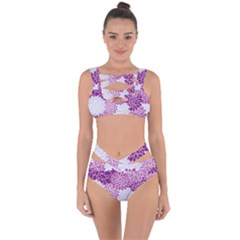 Floral Purple Bandaged Up Bikini Set  by HermanTelo