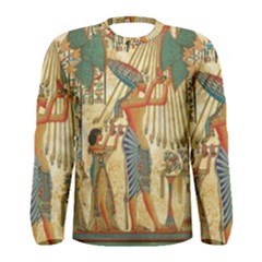 Egyptian Man Sun God Ra Amun Men s Long Sleeve Tee by Sapixe