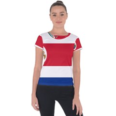 National Flag Of Costa Rica Short Sleeve Sports Top  by abbeyz71