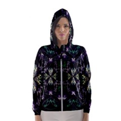 Fractal Fractal Art Texture Women s Hooded Windbreaker by Sapixe