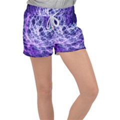 Abstract Space Women s Velour Lounge Shorts by Bajindul