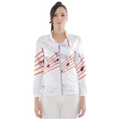 Music Notes Clef Sound Women s Windbreaker by Bajindul