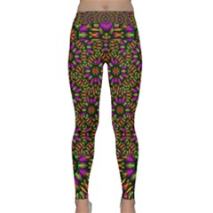 Paradise Flower In The Jungle Classic Yoga Leggings by pepitasart