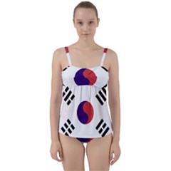 Flag Of Provisional Government Of Republic Of Korea, 1919-1948 Twist Front Tankini Set by abbeyz71