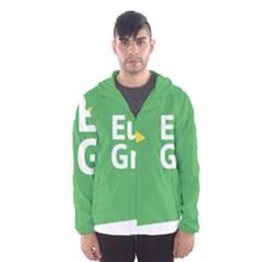 Logo Of The European Green Party Men s Hooded Windbreaker by abbeyz71