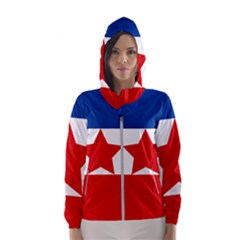 Flag Of Yugoslavia, 1941-1946 Women s Hooded Windbreaker by abbeyz71