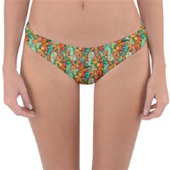 Floral Pattern 1 Reversible Hipster Bikini Bottoms by ArtworkByPatrick