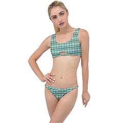 Cute Flowers Vines Pattern Pastel Green The Little Details Bikini Set by BrightVibesDesign