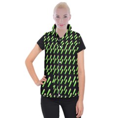 Ice Freeze Black Pattern Women s Button Up Vest