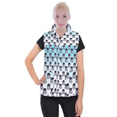 Forest Girl Gradient Blue Women s Button Up Vest