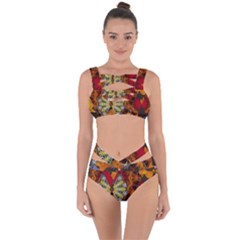 Sunflower Collage Bandaged Up Bikini Set  by bloomingvinedesign