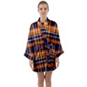 Tartan Pattern Long Sleeve Kimono Robe View1