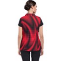 Background Red Color Swirl Women s Puffer Vest View2