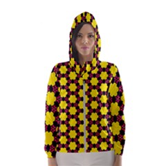 Pattern Colorful Background Texture Women s Hooded Windbreaker