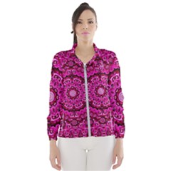 Happy Florals  Giving  Peace And Great Feelings Women s Windbreaker by pepitasart