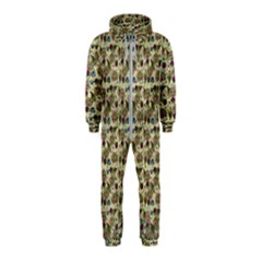 Distressed Cracked Doll Head Pattern Hooded Jumpsuit (kids)