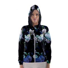 Blue Snowballs Ii Women s Hooded Windbreaker by okhismakingart