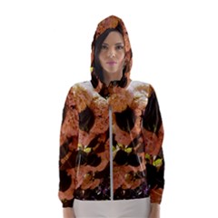 Yellow-pink Snowballs Women s Hooded Windbreaker by okhismakingart