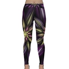 Fractal Flower Floral Abstract Classic Yoga Leggings