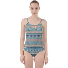 Tribal Cut Out Top Tankini Set by Sobalvarro