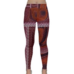 Petals Pattern Design Texture Classic Yoga Leggings by Pakrebo