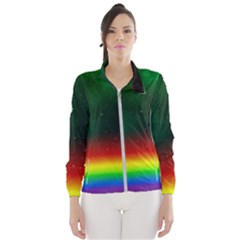 Galaxy Rainbow Universe Star Space Women s Windbreaker by Pakrebo