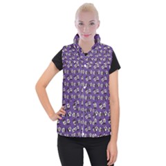 Daisy Purple Women s Button Up Vest