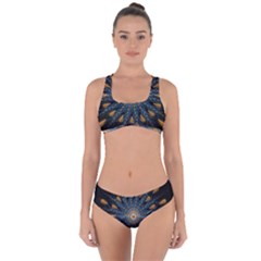 Explosion Fireworks Flare Up Criss Cross Bikini Set by Pakrebo