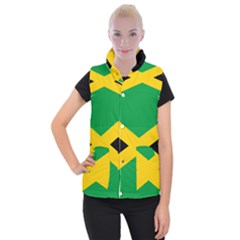 Jamaica Flag Women s Button Up Vest by FlagGallery